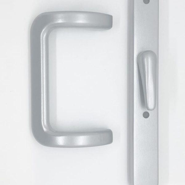TIRADOR EXTERIOR C/PALANCA PLATA